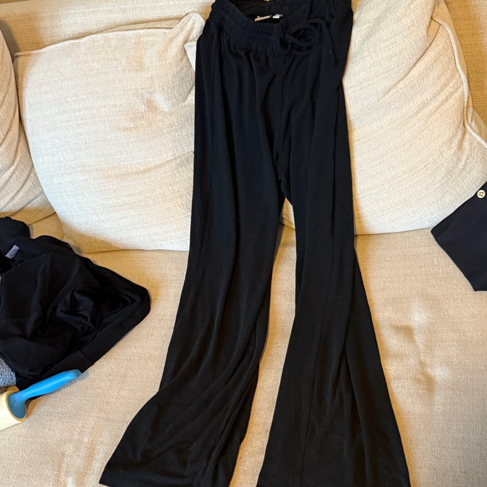Aritzia Black Wide Leg Pants